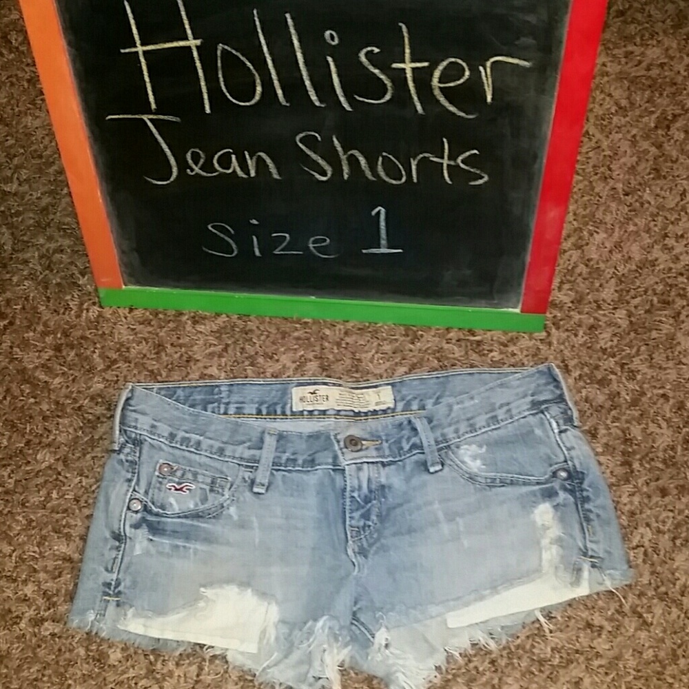 Hollister light wash Jean shorts